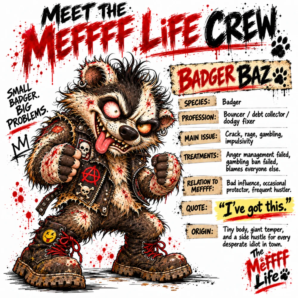 Meet Badger Baz crew card