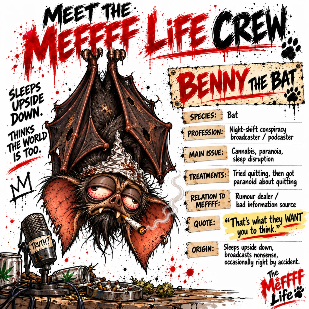 Meet Benny the Bat crew card