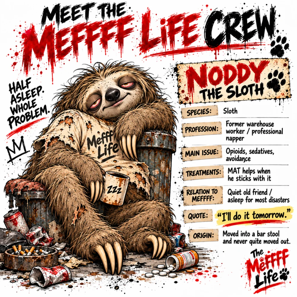 Meet Noddy the Sloth crew card