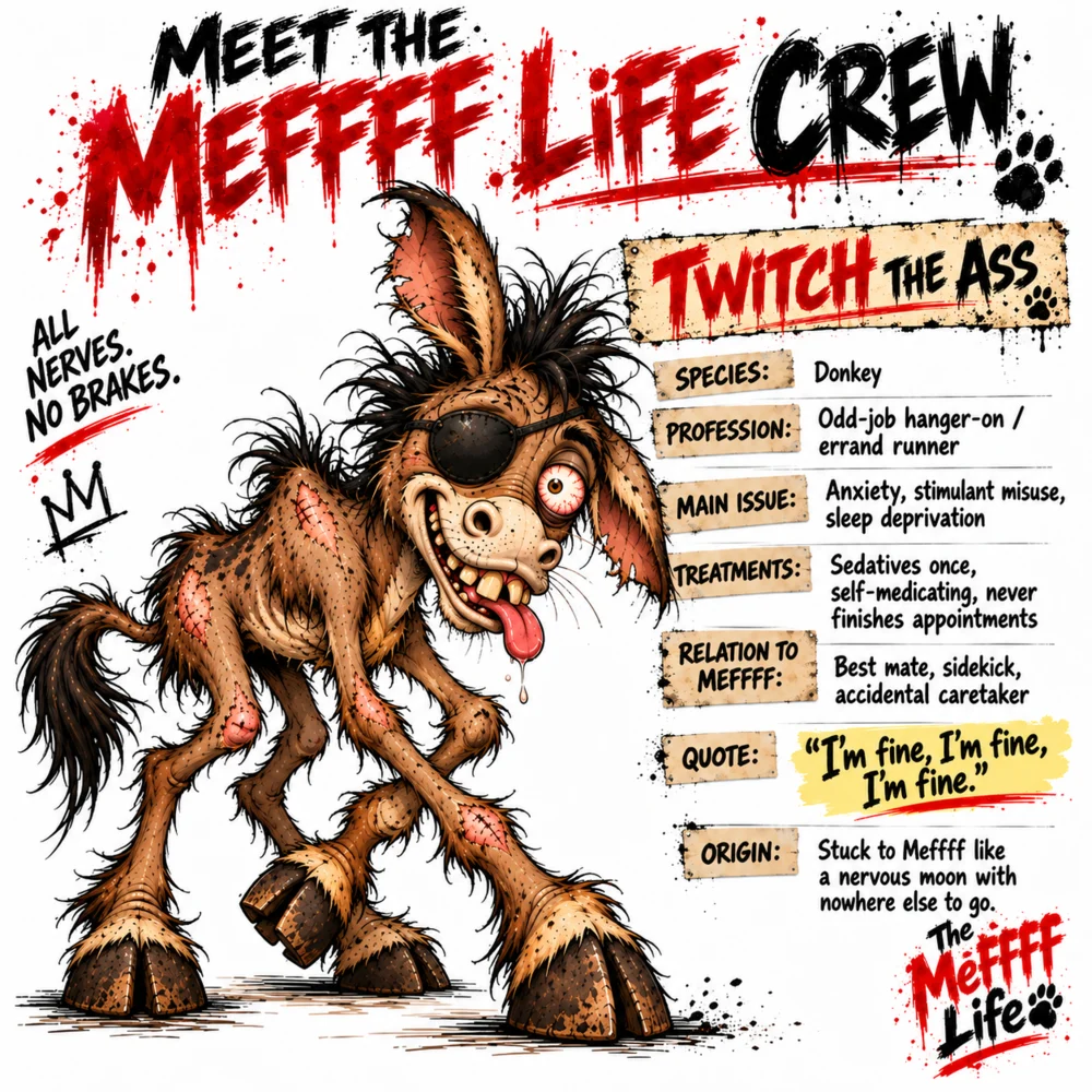 Meet Twitch the Ass crew card